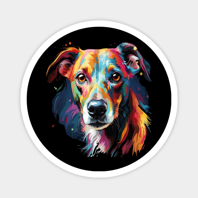 Whippet Rainbow Magnet by JH Mart